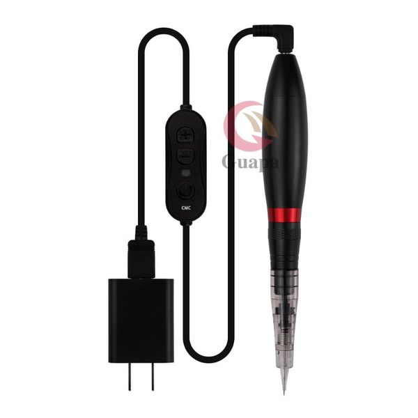 

tattoo guns kits portable black professional permanent makeup machine pen with cartridges needles eyebrow lip gun rotary