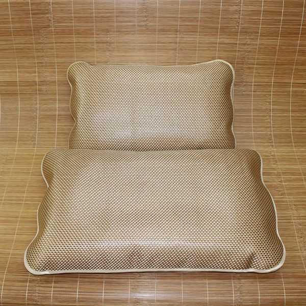 

summer cool single mat comfortable pillow case ice rattan silk children latex