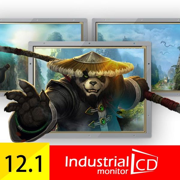 

monitors 12.1 inch open frame four/ five wire resistive touch screen monitors/ 12 touchscreen monitor for