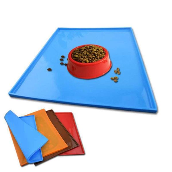 

dog bowls & feeders silicone waterproof cat pet mats tray - non slip bowl