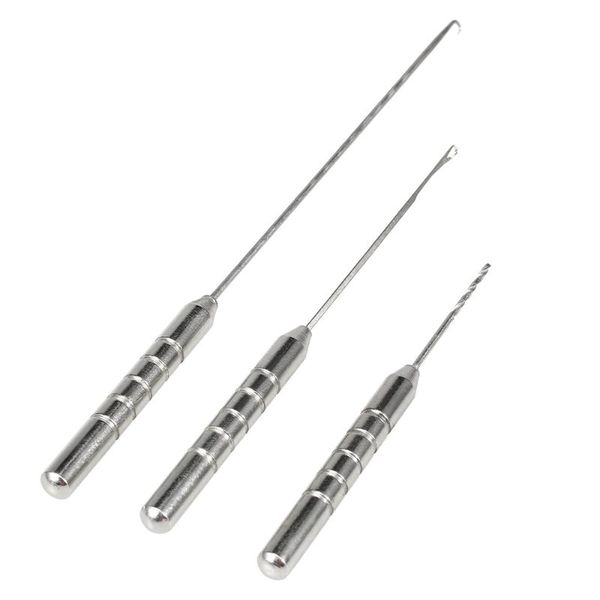 

3pcs fishing bait needle set carp boilies drill rig lure nonslip making tools rigs loading accessories hooks