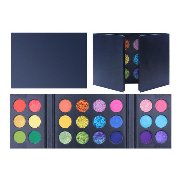 

eye shadow 24 colors double-door black pan eyeshadow makeup pallete wholesale palette no logo