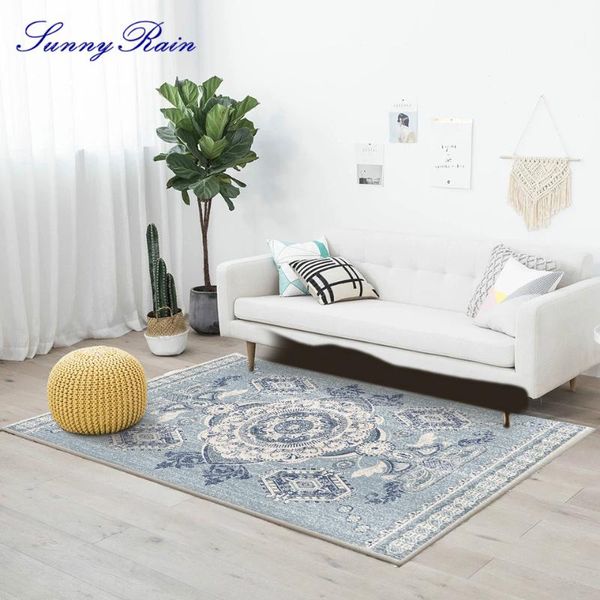 

sunnyrain 1-piece fleece printed retro area rug for living room bedroom carpets rugs prayer
