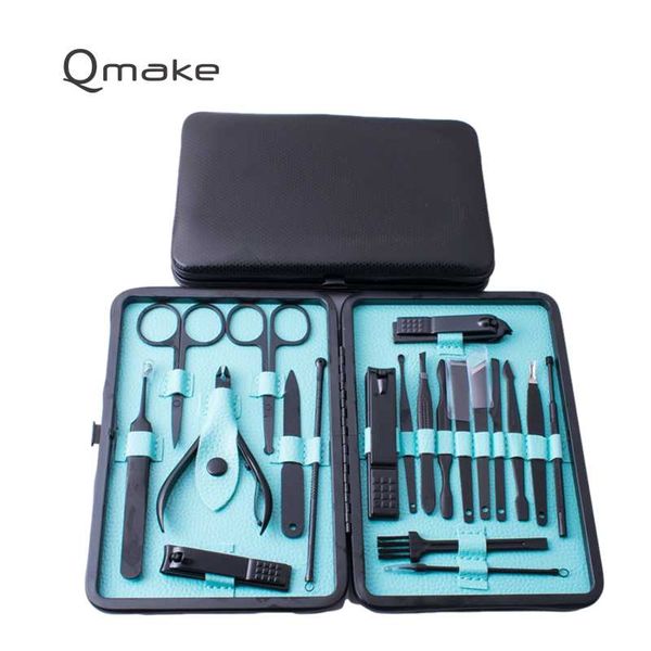 

nail art kits qmake 20pcs professional clippers manicure set stainless steel cutter scissors hight quality tools kit