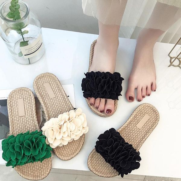 

slippers summer for women 2021 beach shoes luxury style female rasteirinha zapatos de mujer discount 1, Black
