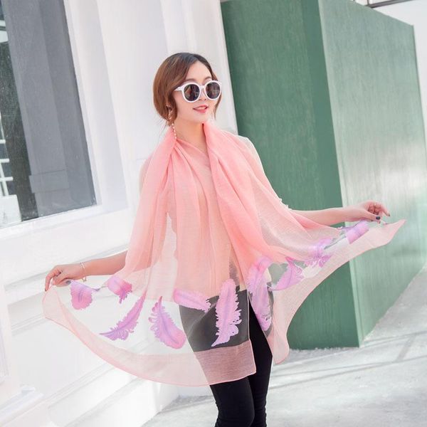 

echarpe solid scarves female all-match long cape travel shawl spring summer lady embroidered silky korean style scarf, Blue;gray