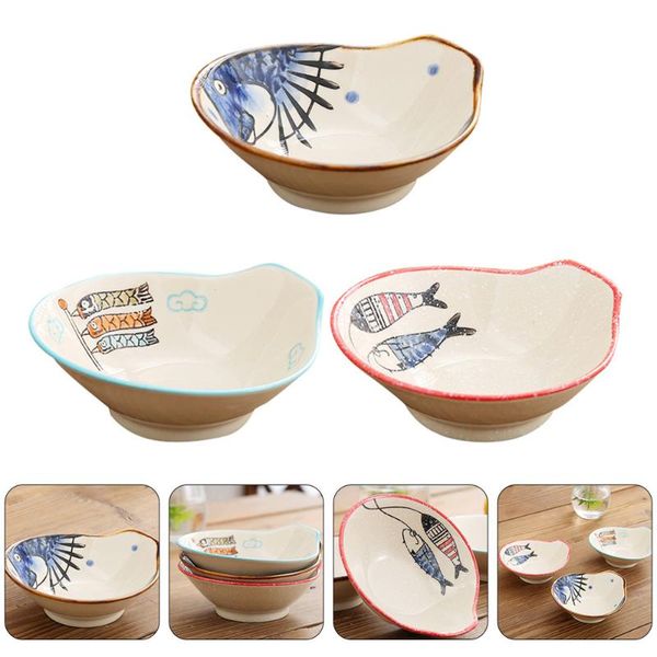 

3pcs multipurpose bowls seasoning ceramic soy pickled vegetable