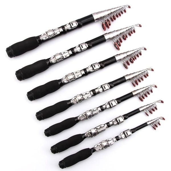 

1.0m-2.3m carbon fiber rock fishing rod spinning lure pole glass high toughness rods boat