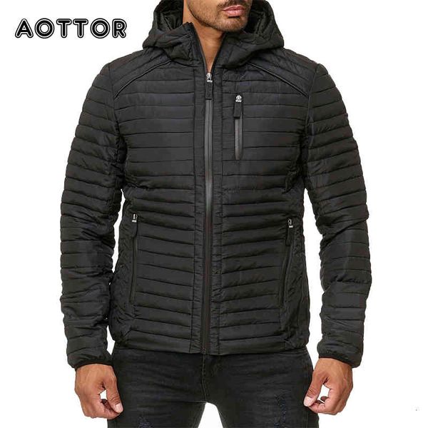 

men's down & parkas winter for men of solid color parkas brand quality with hood jacket outwear-20 degrees men's, Black