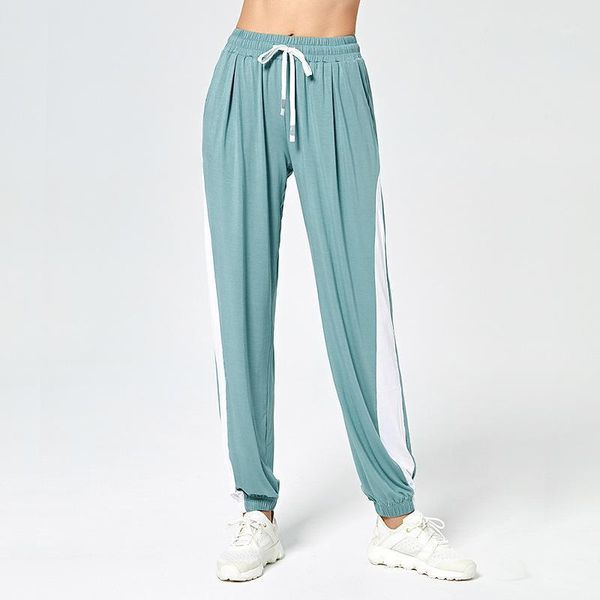 

yoga outfit spring summer thin casual running pants for women 2021 fashion fitness workout loose breathable trousers black pink blue
