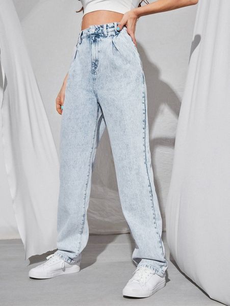 

zipper fly slant pocket jeans z35b#, Blue