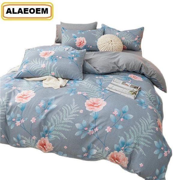 

bedding sets duvet cover flat sheet and pillowcase set  full quilt bed sheets double twin bedspread for kids adults 2021