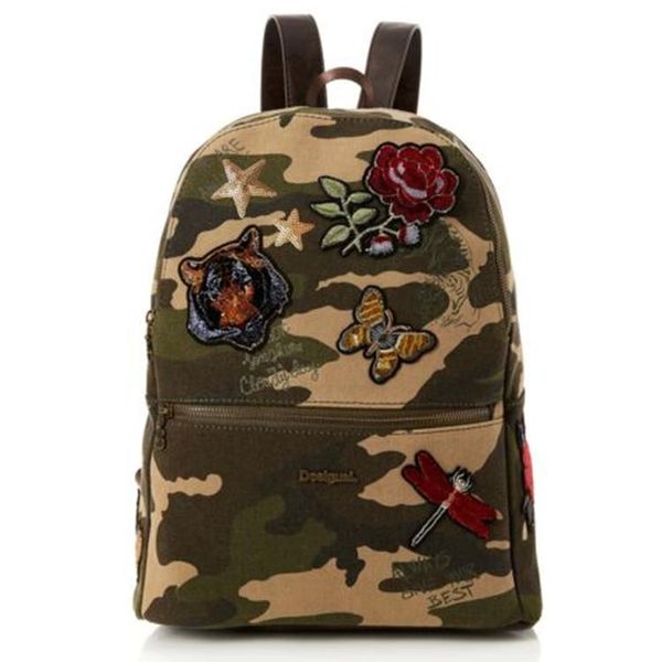 

backpack spanish embroidered print