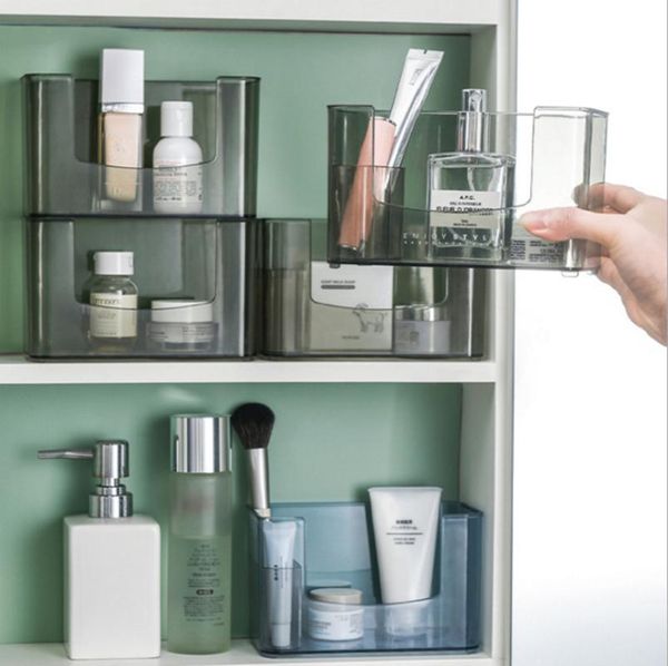 

storage boxes & bins deskcosmetic mirror cabinet organizer home dressing table jewelry box lipstick skin care products placem