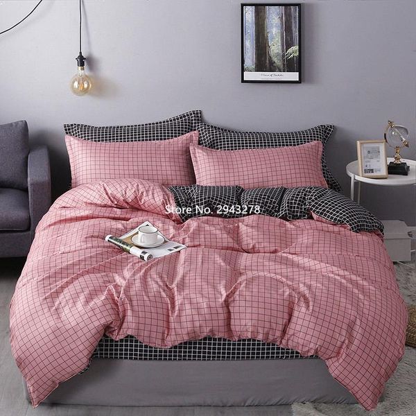 

bedding sets small flower orange pattern warm quilt cover pillowcase bed sheet home textile children bedroom decoration