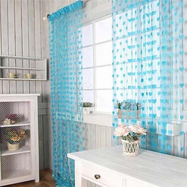 

curtain & drapes door curtains for the living room valance window canopy salon heart tassel dividers blind line string
