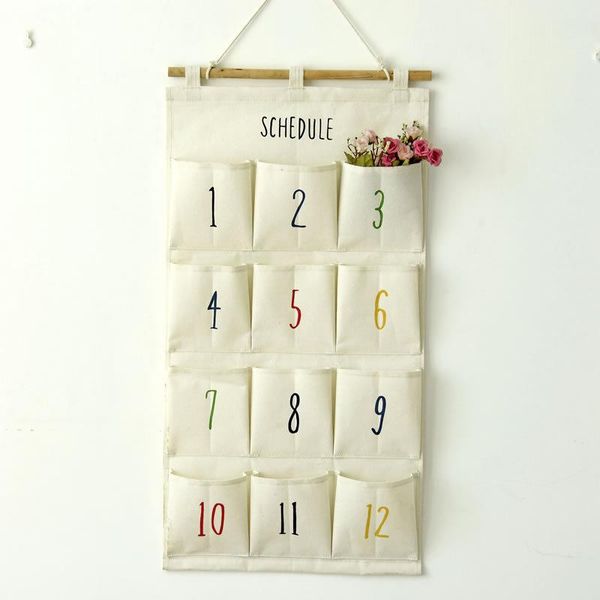 

cotton and linen hanging bags to storage cabinet wall boxes & bins