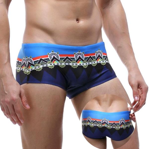 

beach wear ethnic customs hawaiian men swimming trunks geometric pattern swimwear younger slips hombre surfing shorts two-piece suits