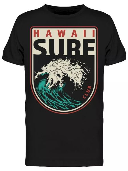 

Big Sea Wave Hawaii Surfing Tee Men's -Image by Shutterstock, White;black