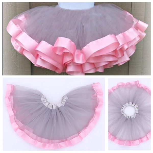 

skirts 5pcs girls pink ribbon lined tutu kids 3layers tulle pettiskirts ballet underskirts tutus children birthday party skirt, Blue