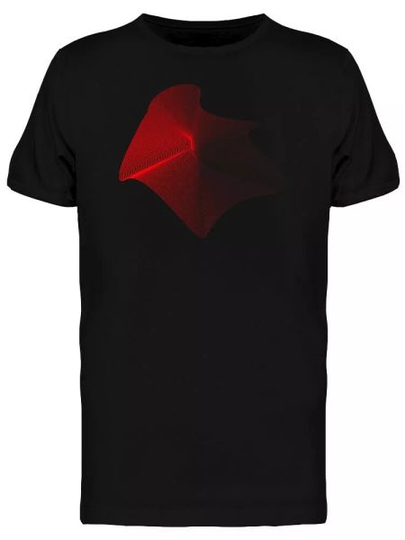 

futuristic red mesh graphic men's tee -image by shutterstock, White;black