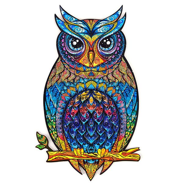 

new color owl wooden puzzle children parent child activity toys