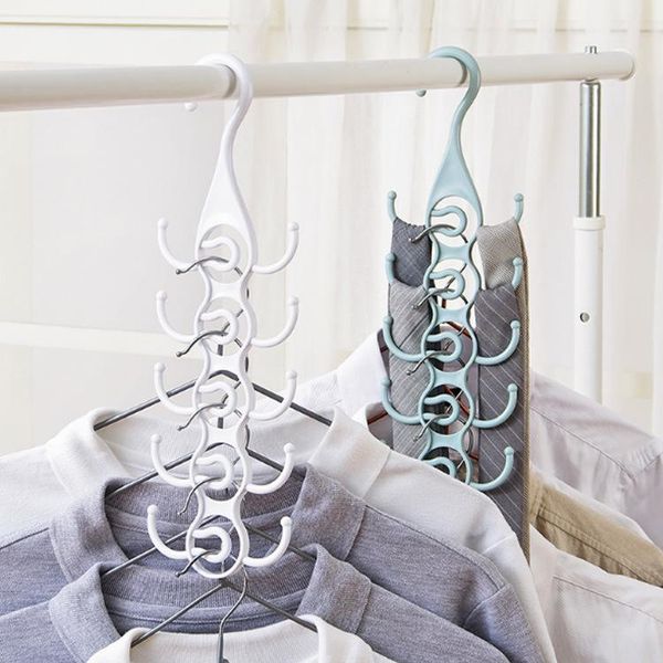 

multifunctional coat hanger key hook tie hangers windproof bag storage organizer for belt wardrobe scarf rack & racks