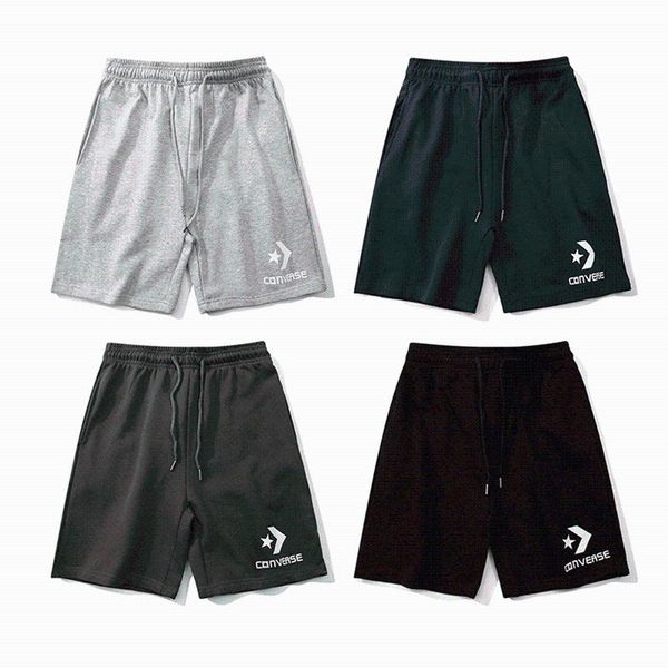 

men's shorts 2021 summer pure cotton trend casual black brand clothing beach for men male, White;black