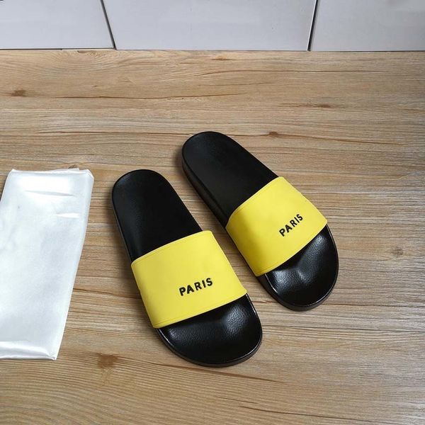 

slippers 2021 mens womens sandals shoes slide summer fashion wide flat slipper flip flop size eur35-46 zly, Black