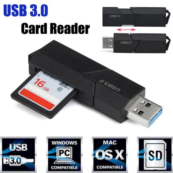 

hubs 2in1 usb 2.0 micro sd sdxc t-flash tf card reader with slot quality speed for computer memory adapter