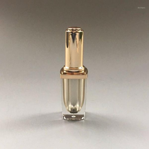 

other items 10ml 0.34oz empty refillable upscale gold acrylic nail polish bottles container jar manicure,merx beauty brand1