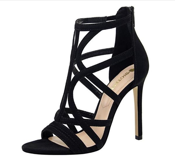 

brand woman wedding sandals shoes leather high heels platform designer round toe dress shoe luxury womens shallow mouth reds sole pumps shoe, Black