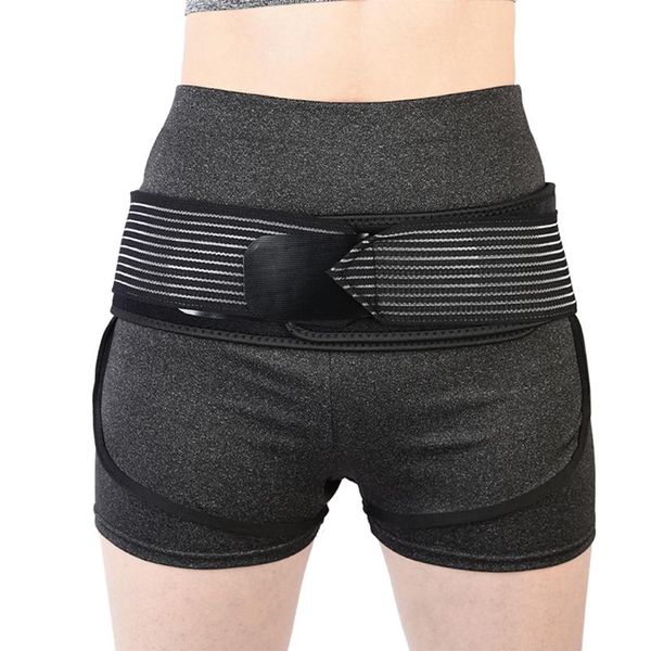 

waist support sacroiliac si joint hip belt - breathable anti-slip brace for men women pain relief sciatica pelvis lumbar, Black;gray