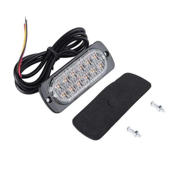

emergency lights 4pcs 12 strobe led amber hazard beacon flashing side marker light bars turn signal brake