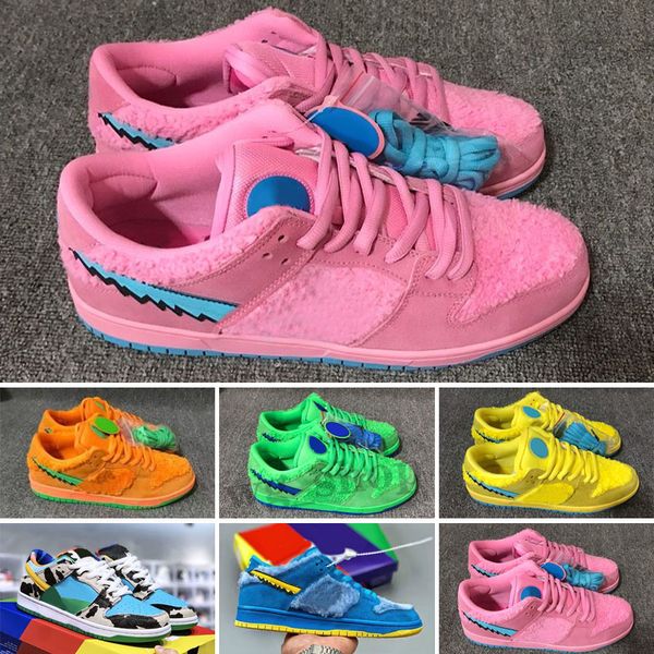 

classic sb bear pro qs cut low children basketball shoes boy girl youth kid sport running boots sneaker size 28-35, Black
