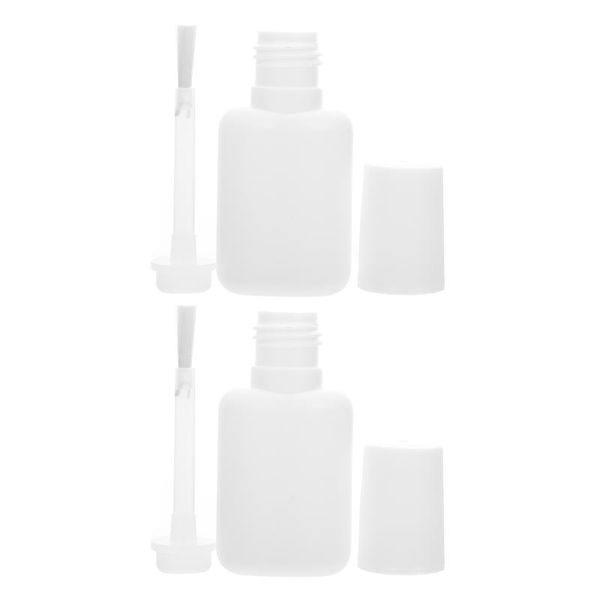 

nail gel 11pcs empty polish bottles 10ml glue container clear oil jars, Red;pink