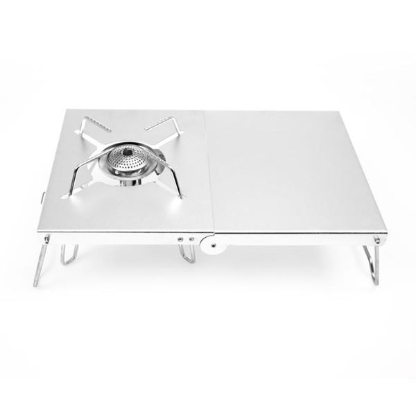 

camp furniture folding stoves table burners bracket insulated heat shield furnace heads stents compatible with s t310 t330