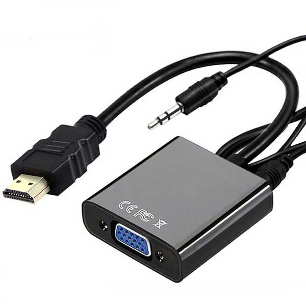 

audio cables & connectors mini cable to vga adapter male famale converter 1080p digital analog video for pc laptablet