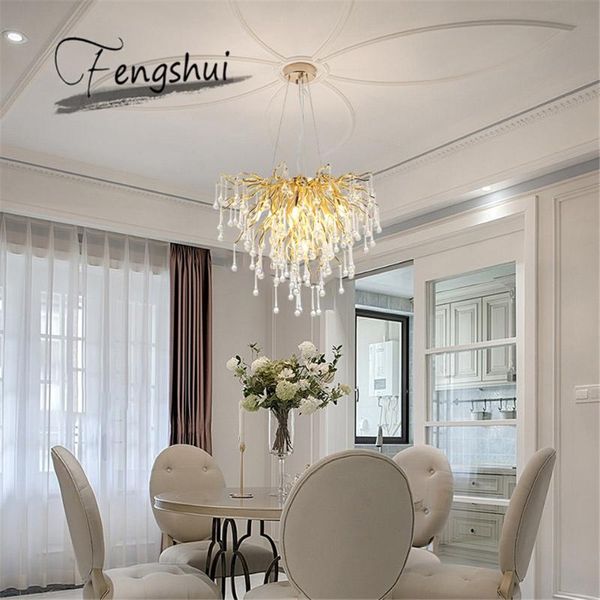 

chandeliers modern luxury big crystal led chandelier lighting loft villa large lustre hanging lamps for living room el art decor