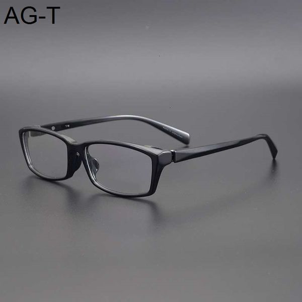 

ultra light retro prescription eyeglass frame men's simple solid color glasses temperament eyeglass frame, Silver