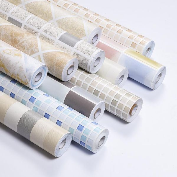 

wallpapers kitchen wall stickers waterproof and oil-resistant wallpaper self-adhesive heat-resistant mosaic tile