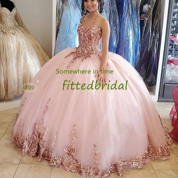 

off the shoulder pink quinceanera dresses appliqued beaded ball prom gowns sweet 16 dress vestidos de, Blue;red