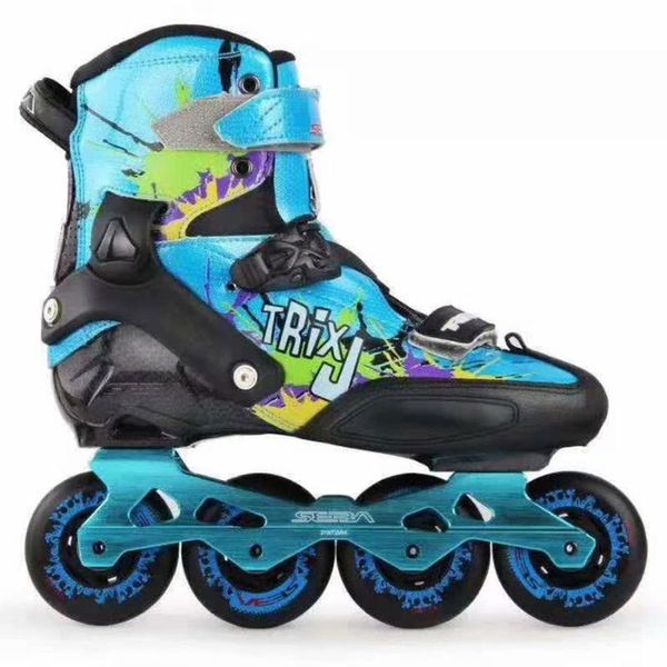 

inline & roller skates jk original trix-j junior star child fiberglasses kid's skating shoes slalom sliding patines