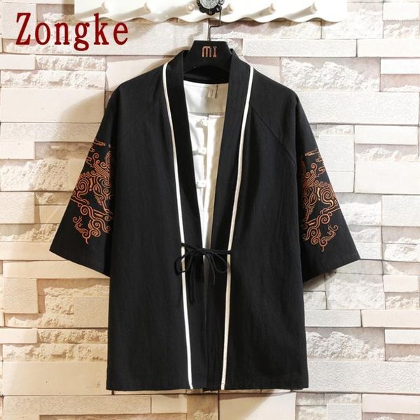 

zongke embroidery men's jacket fashion hip hop male jackets coats clothing windbreaker 2021 arrival size m-5xl, Black;brown