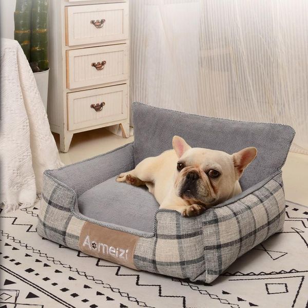 

pet dog bed warm removable soft for dogs washable house sofa mats sleeping beds and houses medium big kennels & pens