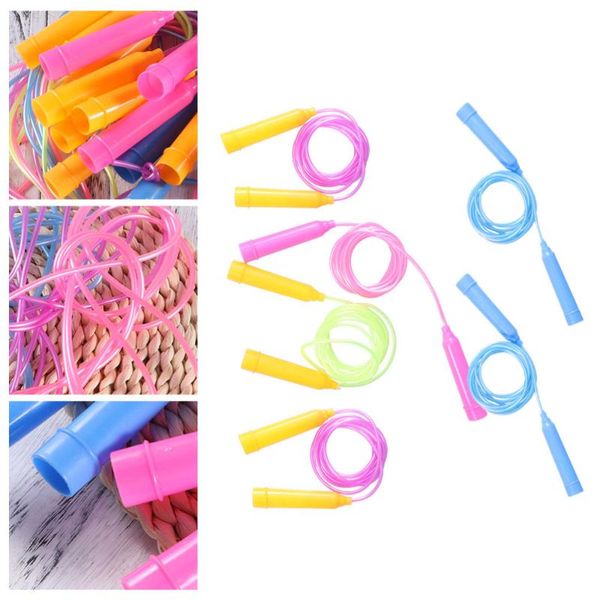 

jump ropes 6pcs lightweight colorful small handle exercise skipping for students kindergarten kids