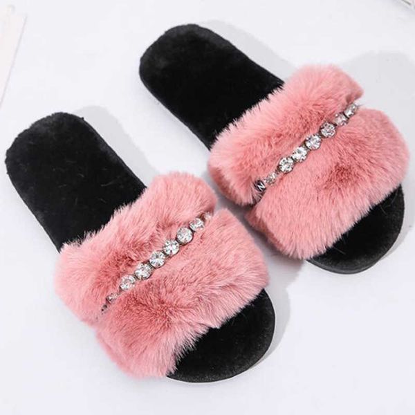 

women indoor slippers accessories plush anti-skid soft bottom comfort peep toe home shoes s590 210625, Black