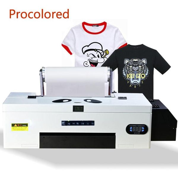 

printers procolored a3 dtf printer with roll for tshirts hoodies leather clothes t-shirt printing machine heat transfer pet film
