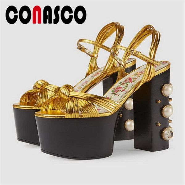 

fashion women pumps brand design quality microfiber high heels pearl decoration heel summer prom sandals shoes woman, Black