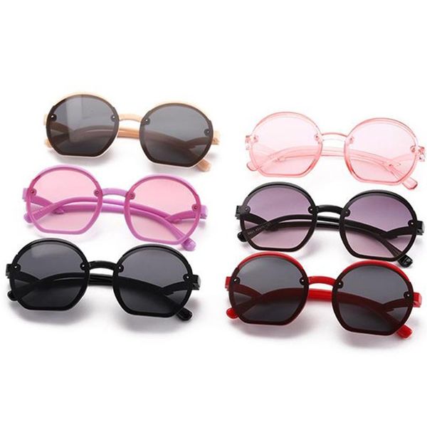 

sunglasses fashion children round sun glasses baby bending temples eyewear anti-uv spectacles goggle kids eyeglasses adumbral a+, Blue